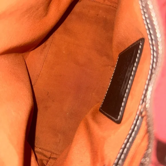 Coach Red and Brown Women's Mini Tote Bag - Picture 6 of 9